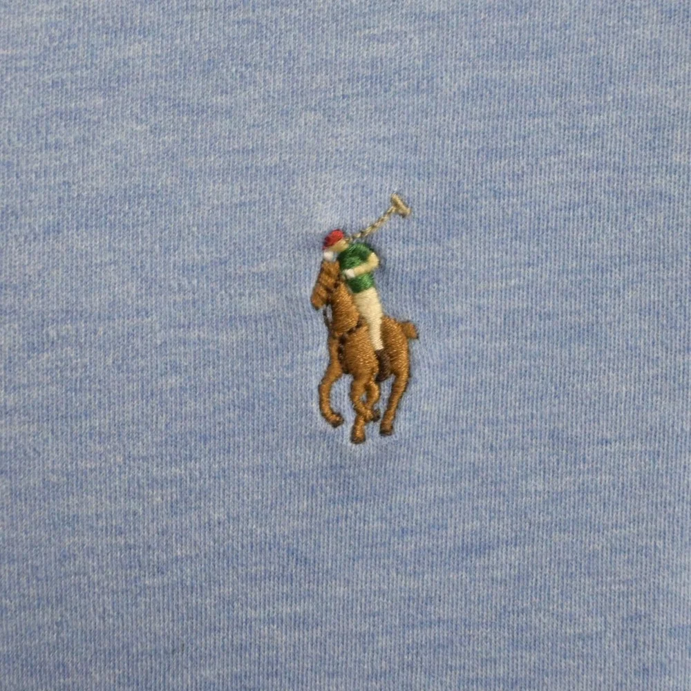 Polo Ralph Lauren T-Shirt Mens XL Classic Fit Light Blue Heathered Short Sleeve